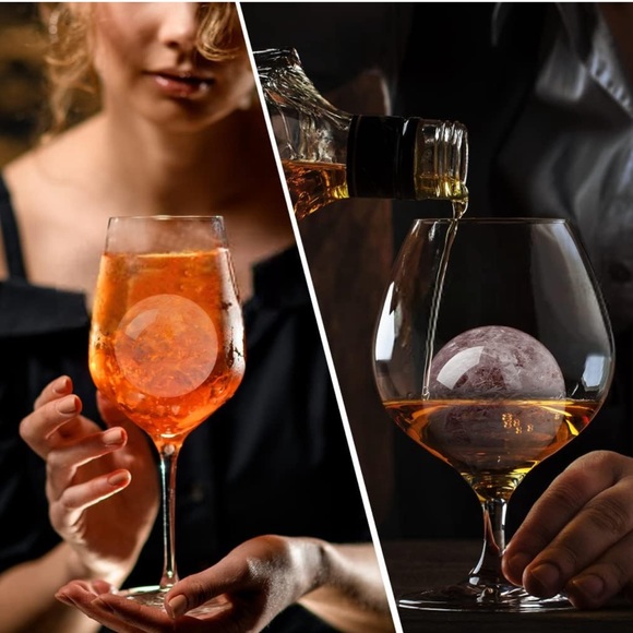 TINANA Reusable 2.5 Inch Ice Cube Tray Silicone Round Ice Sphere - Picture 6 of 12